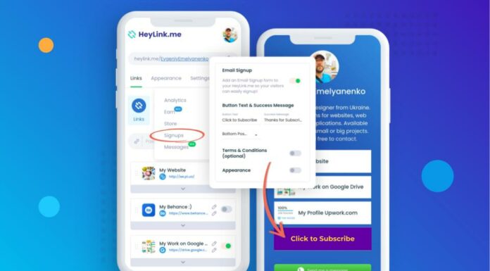 How to Set Up the “Email Signup” Button?