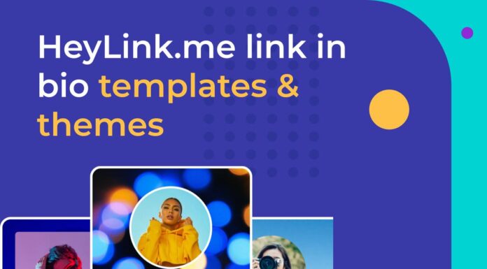 HeyLink.me link in bio templates & themes