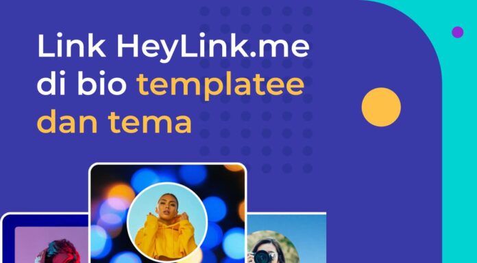 Link HeyLink.me di bio templatee dan tema