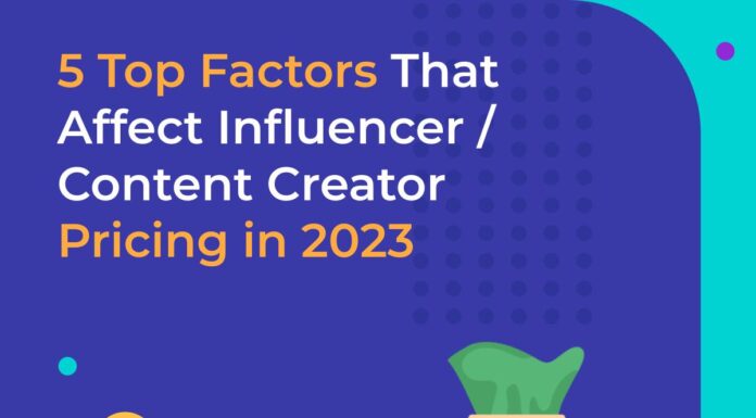 5 Top Factors That Affect Influencer / Content Creator Pricing in 2023