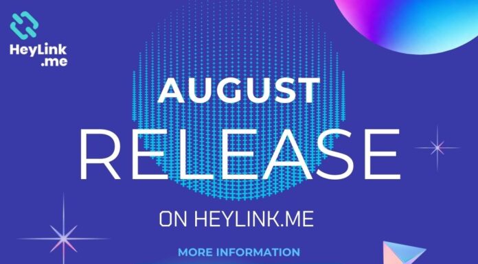 August release on HeyLink.me!