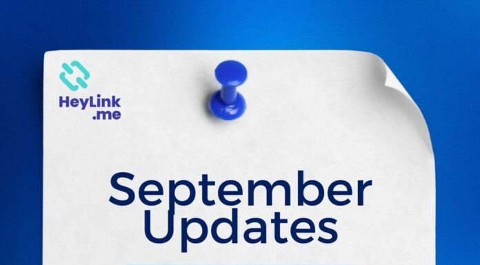 September Updates on HeyLink.me!
