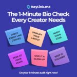 The 1-Minute Bio Check Every Creator Needs